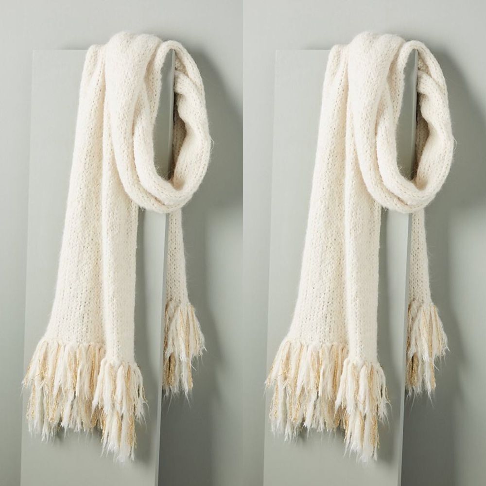 Anthropologie x Emilime Amelia Frayed Alpaca Scarf